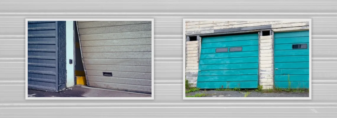 Crooked Aluminum Garage Door Repair in Tamarac, Florida