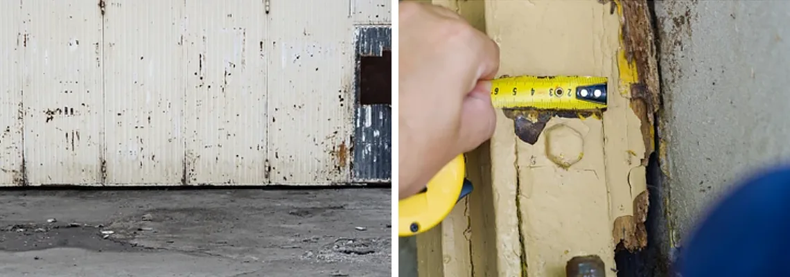 Lift Master Rusty Garage Doors in Tamarac, Florida