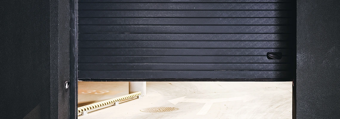 Residential Black Garage Door Installation in Tamarac, FL